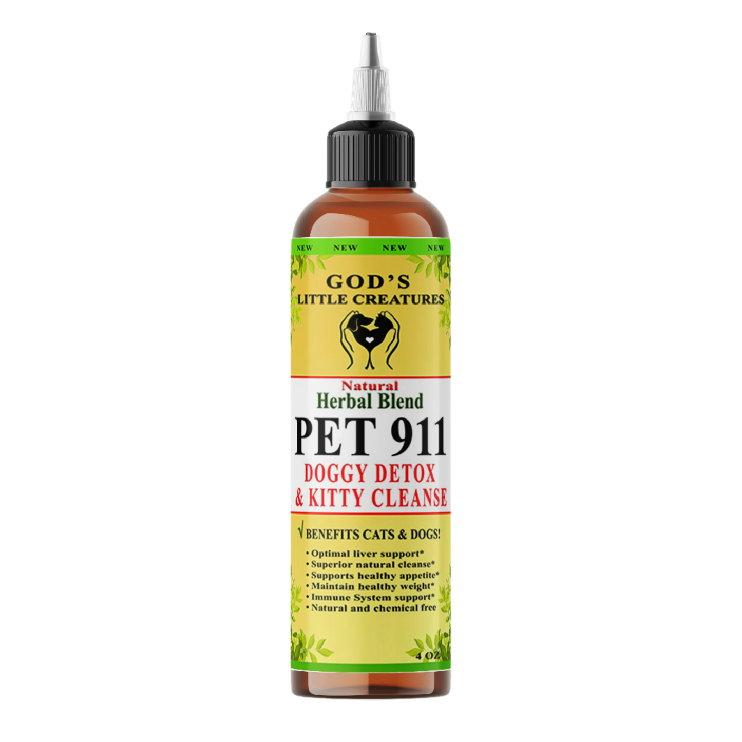 PET 911 Doggy Detox & Kitty Cleanse (4oz)