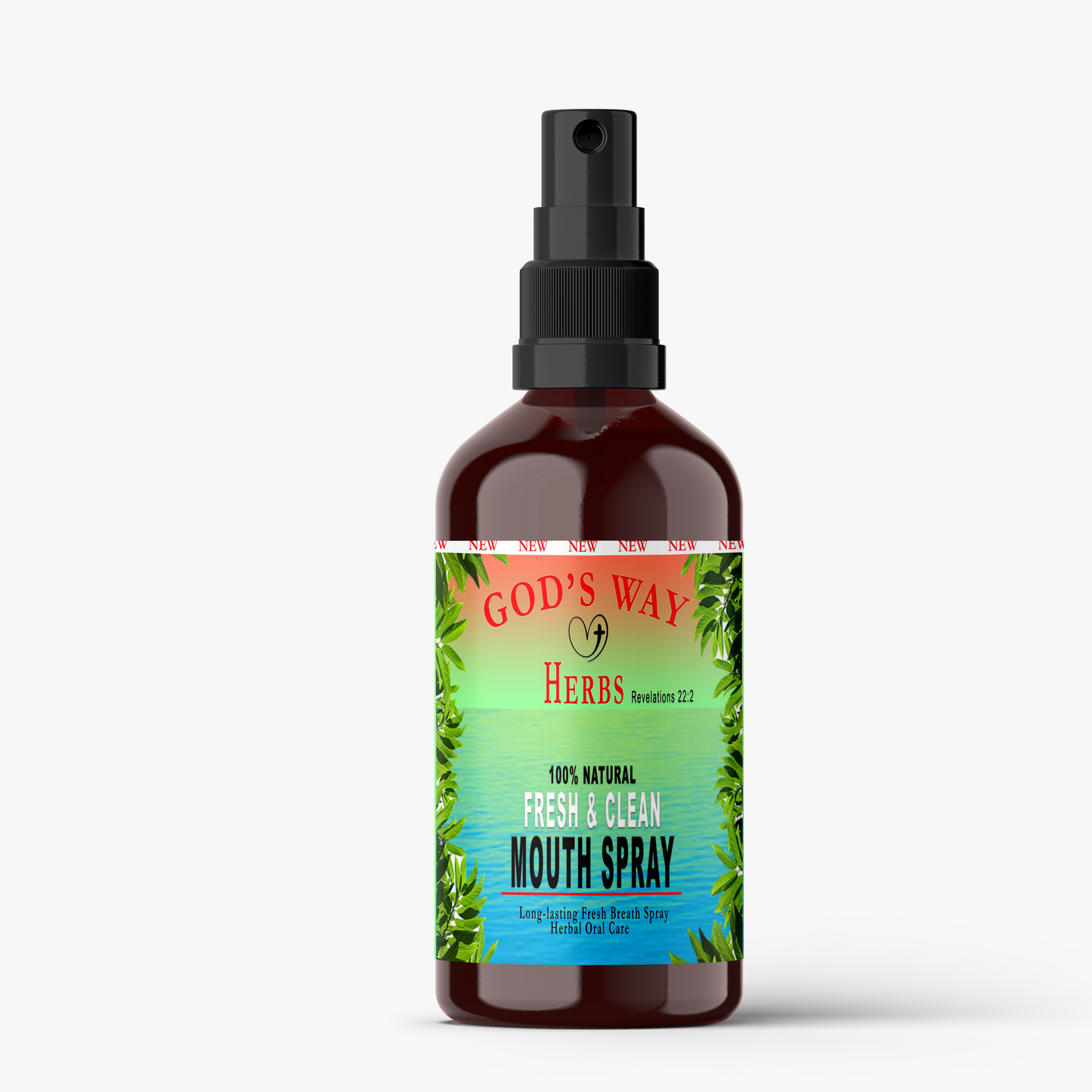 White & Clean Herbal Toothpaste & Mouth Spray (6oz) by God's Way Herbs