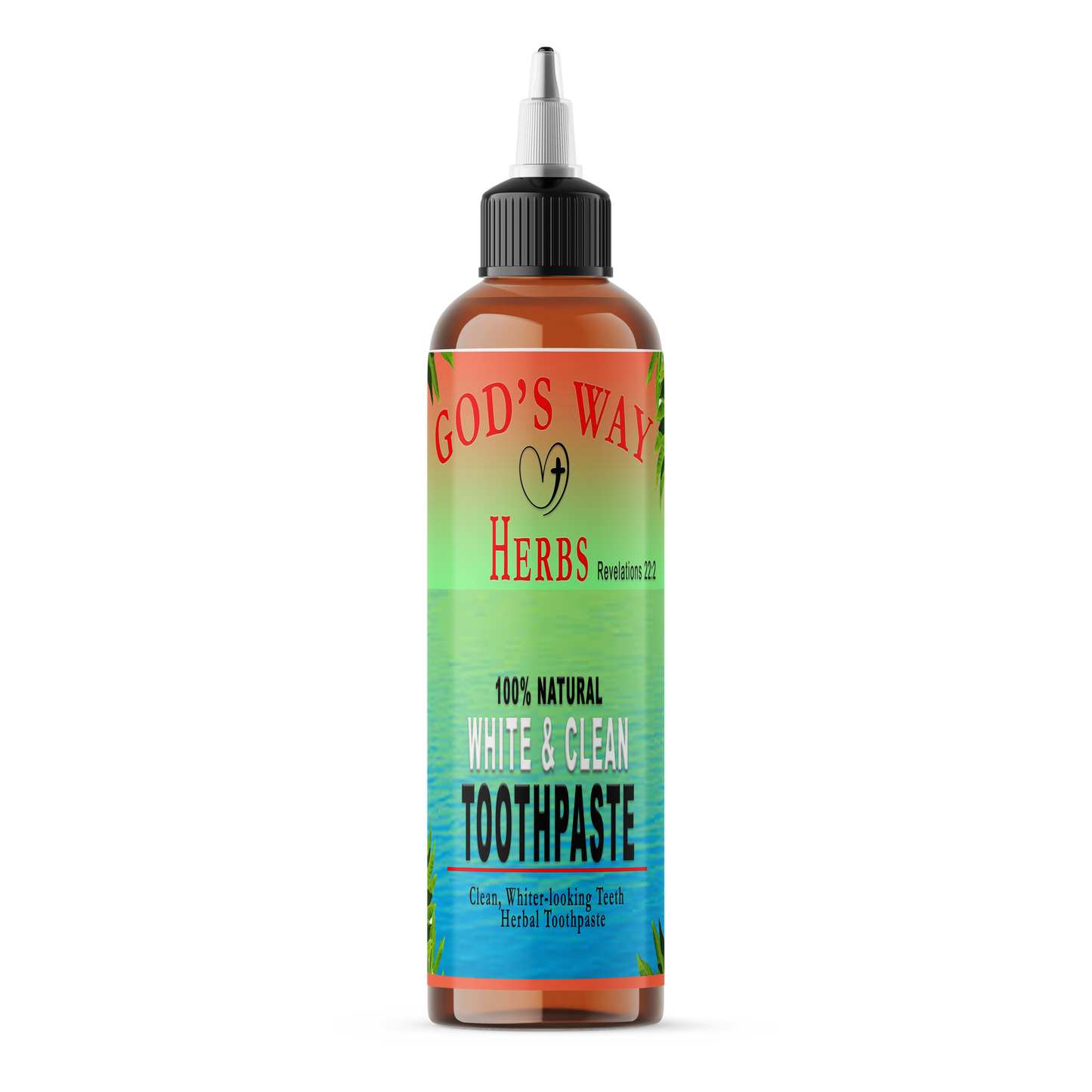 White & Clean Herbal Toothpaste & Mouth Spray (6oz) by God's Way Herbs
