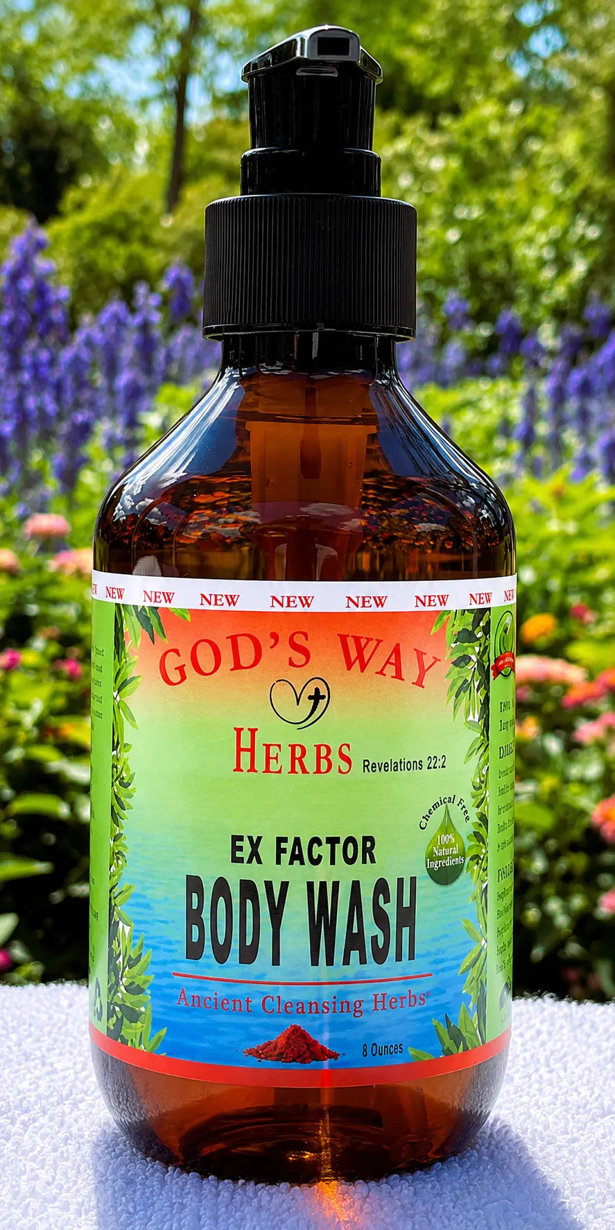 100% Natural Herbal Body Wash (8oz) by God's Way Herbs God's Way Herbs
