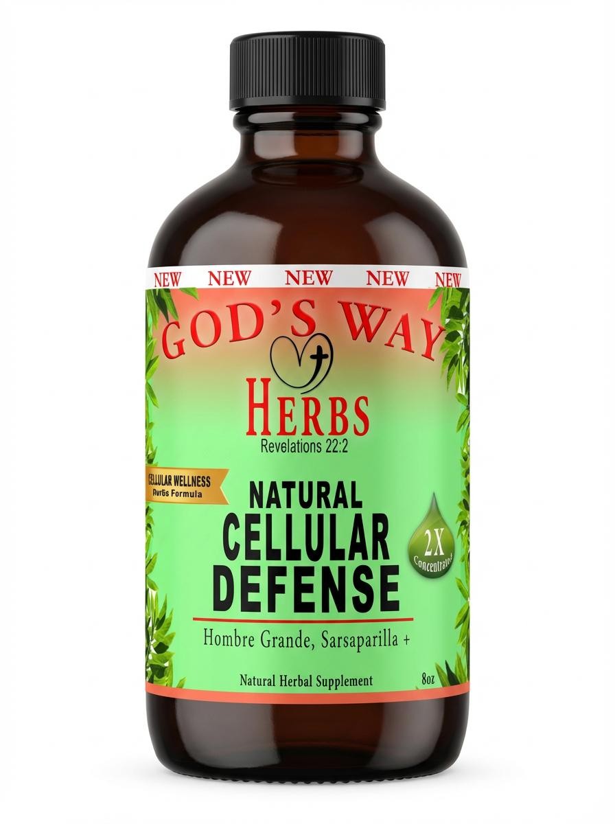 Cellular Defense Support Tonic natural herbal supplement formula, cells, cleanse, immune system support, muicle, sarsaparilla, hombre grande, quassia, yellowdock, burdock root