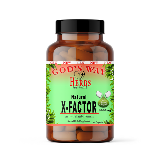 X-Factor 60ct natural herbal supplement formula, viral, X, Factor, godswayherbs.com