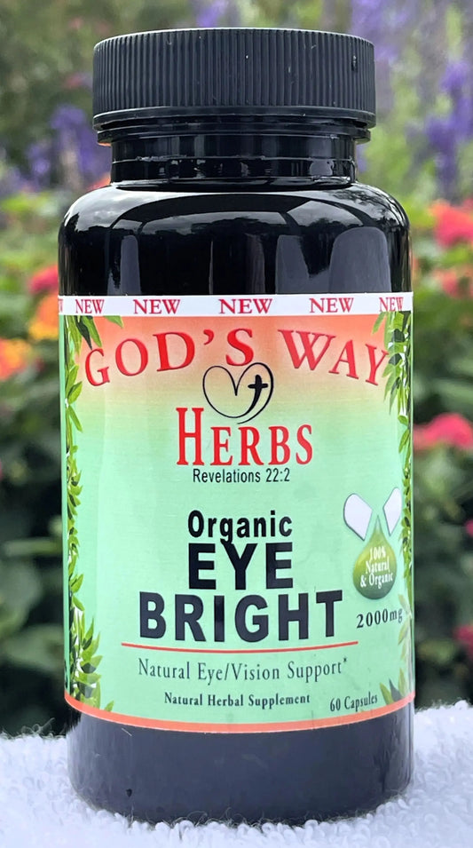 Eyebright herb (60ct) eye, vision support by Gods Way Herbs