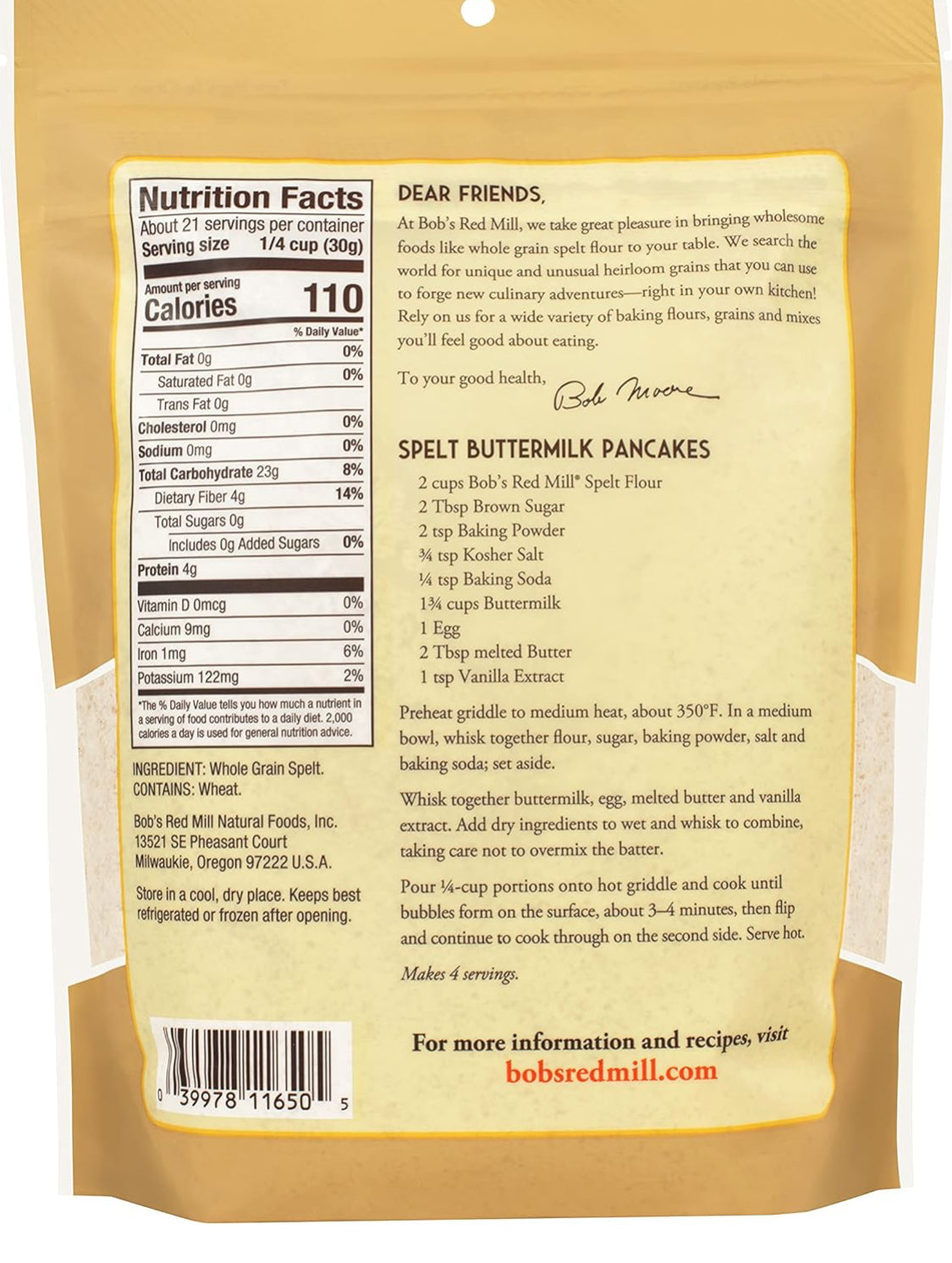 Spelt, flour, spelt flour, bob’s red mill, grains, food, groceries, marketplace 
