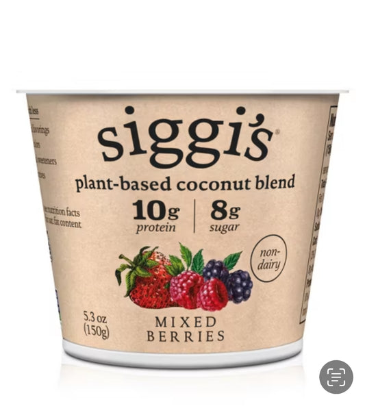 Natural, organic yogurt, dairy free, food, dairy, marketplace, groceries, yogurt, berries, berry, coconut, vegan