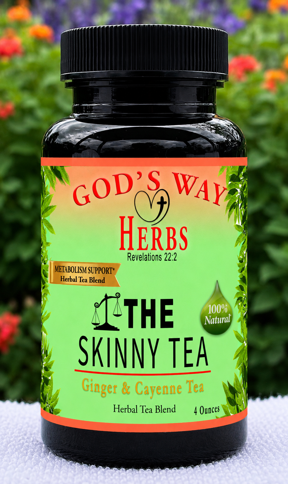 Be Skinny Metabolism Support Tea (4oz) by God's Way herbs