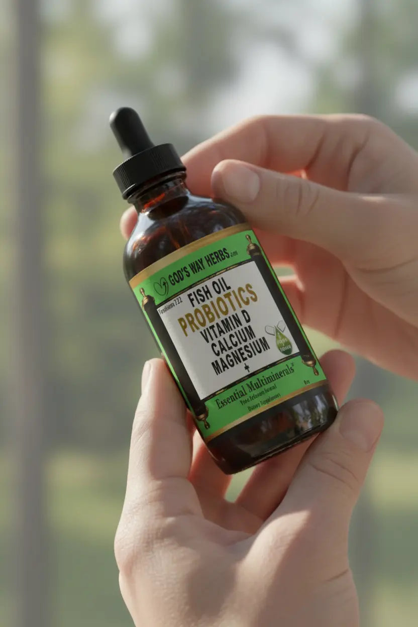 Essential Multiminerals 2oz (Plant-Based Daily Mineral Support) Tincture God's Way Herbs
