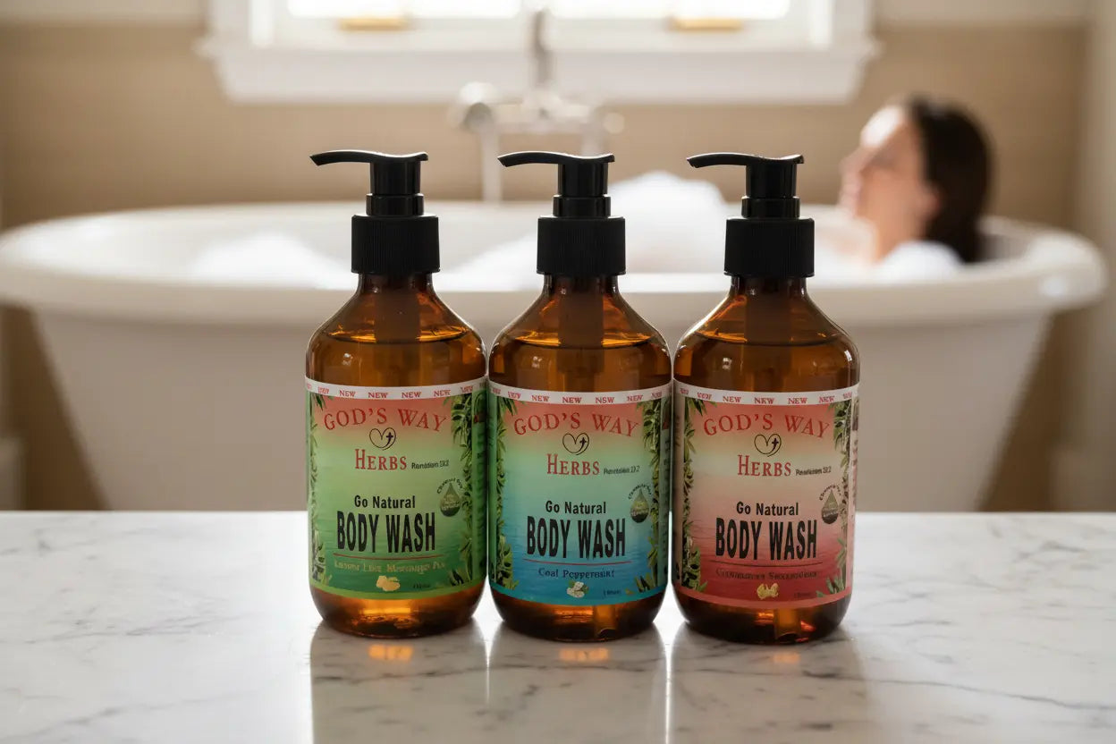 100% Natural Herbal Body Wash (8oz) by God's Way Herbs God's Way Herbs