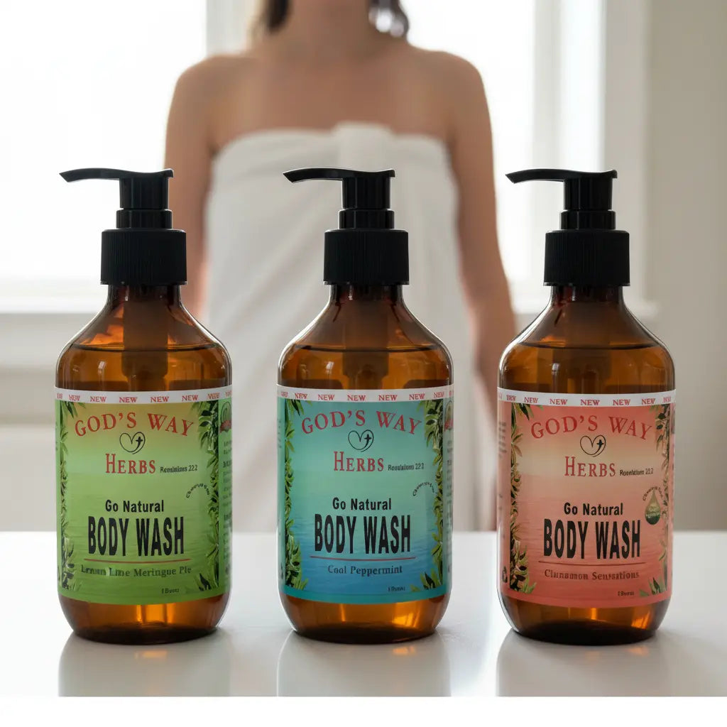 100% Natural Herbal Body Wash (8oz) by God's Way Herbs God's Way Herbs