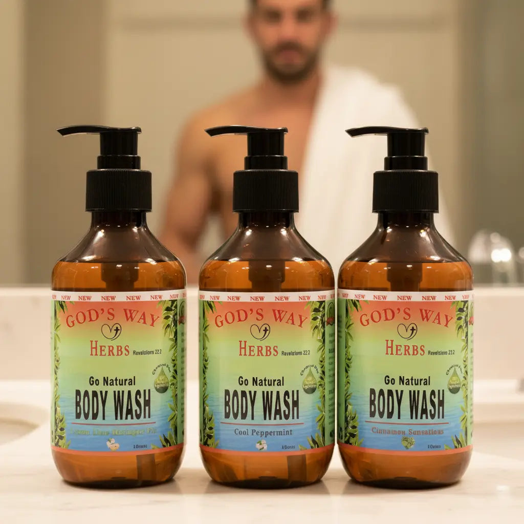 100% Natural Herbal Body Wash (8oz) by God's Way Herbs God's Way Herbs