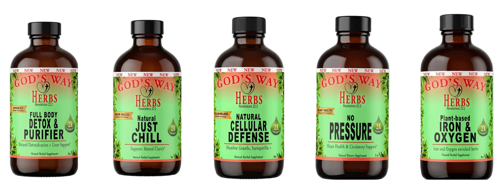 Herbal Tonic Package, Iron and Nutrient Support, brain health support. heart health supoort, full body cleanse support, cellular wellness support