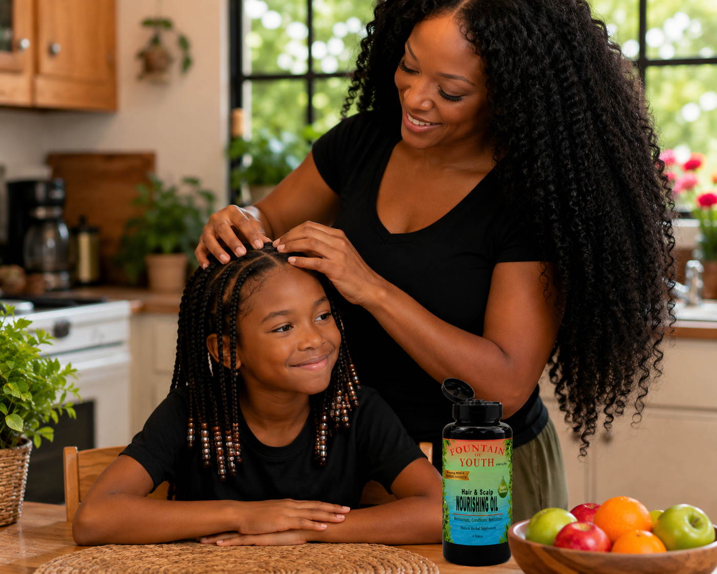 How to apply the Hair & Scalp Nourishing Oil (5.07oz) herbal formula by God's Way Herbs