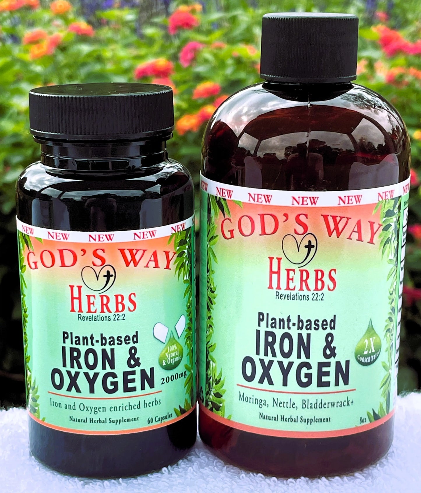 Iron & Oxygen (Plant-Based Mineral & Vitality Support) God's Way Herbs