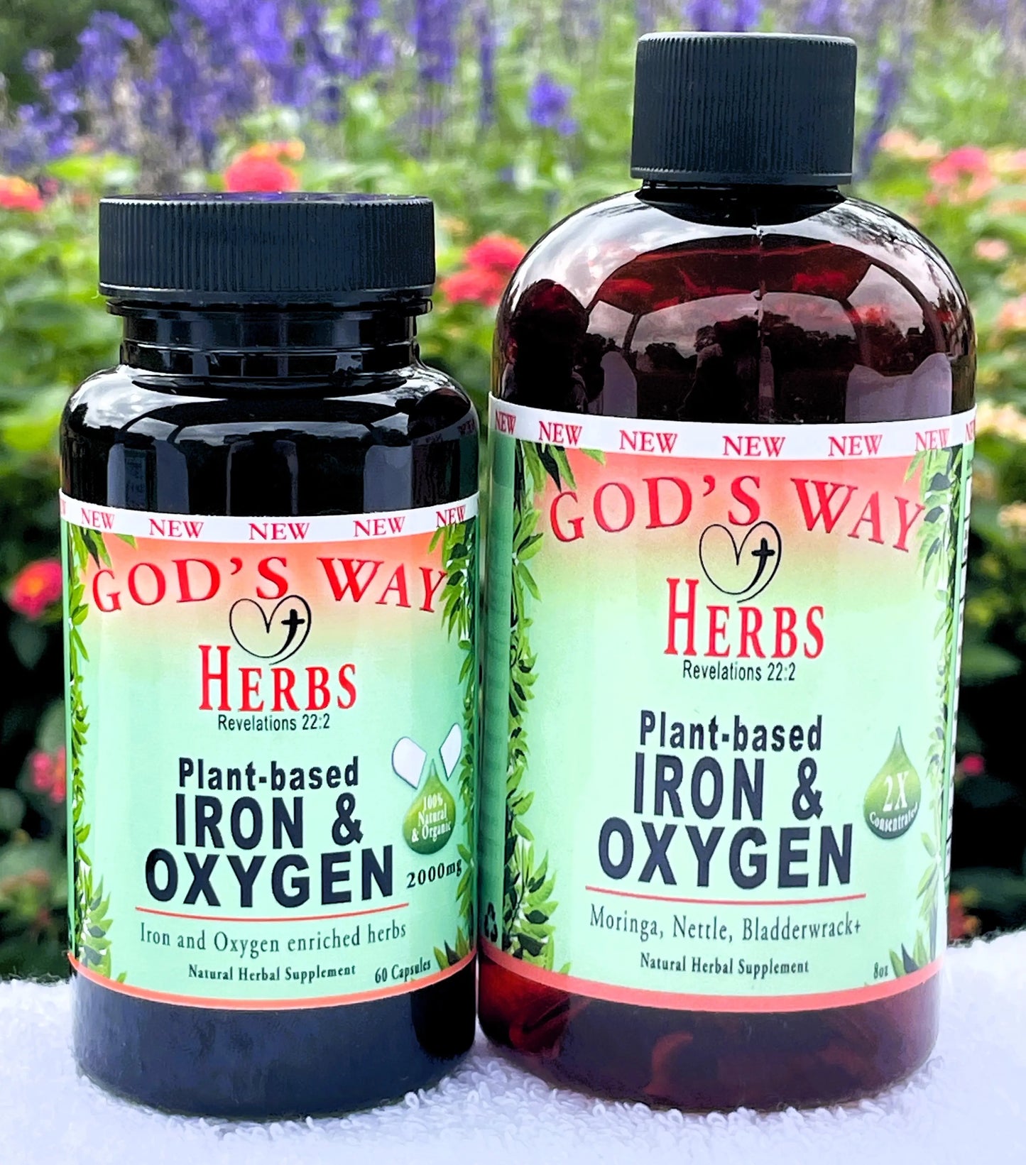 Iron & Oxygen (Plant-Based Mineral & Vitality Support) God's Way Herbs
