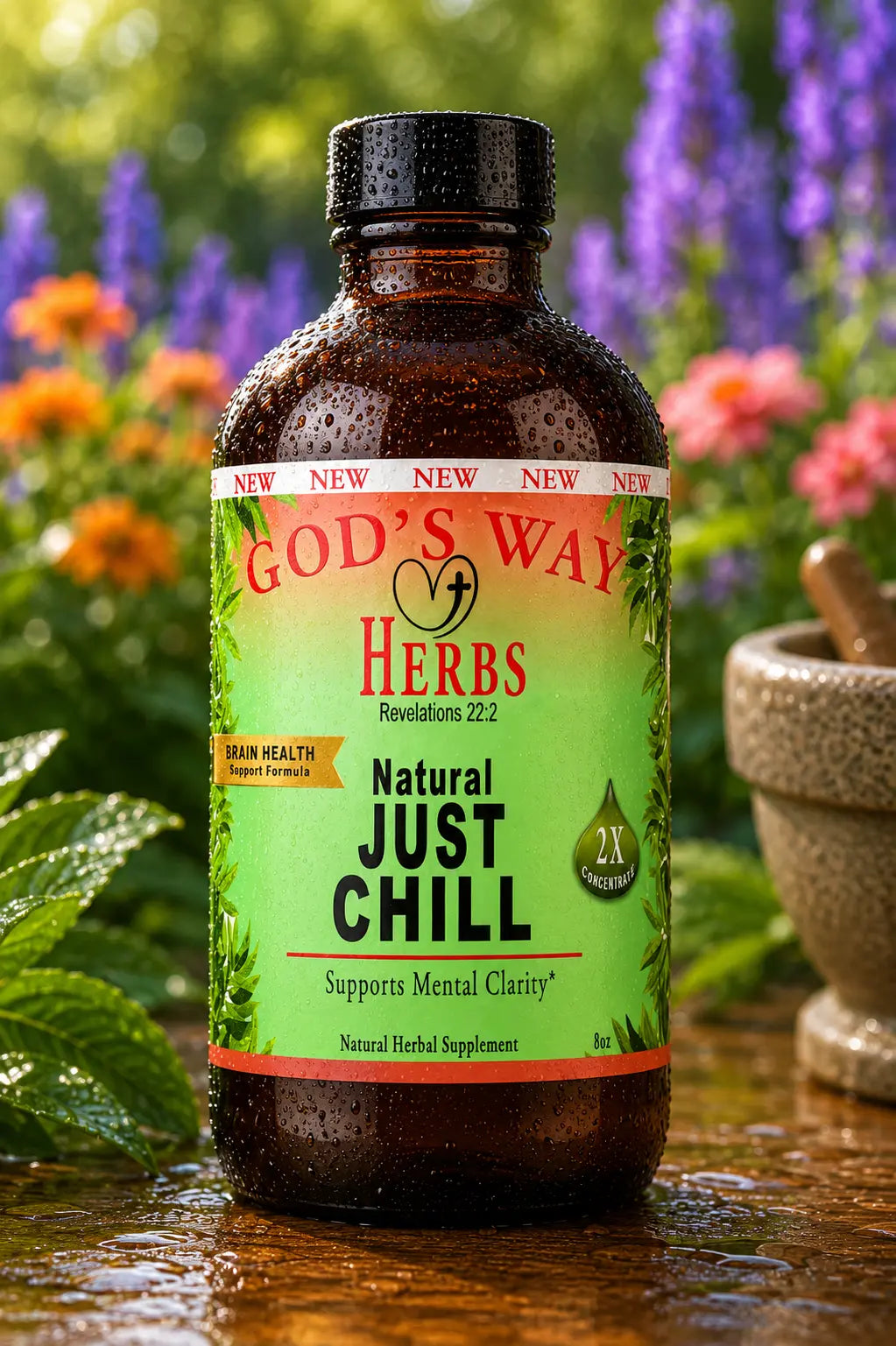 Just Chill (Calm and Focus Support Supplement) God's Way Herbs