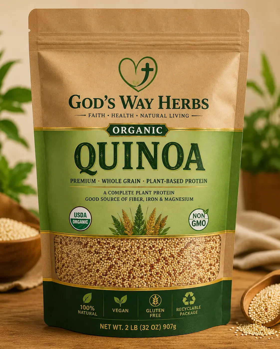 Organic Quinoa God's Way Herbs