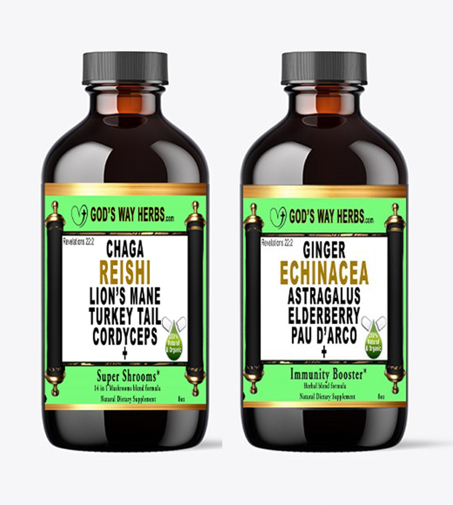 Dr. Sebi Power Tonic Duo (8oz each), Naturall Supplement