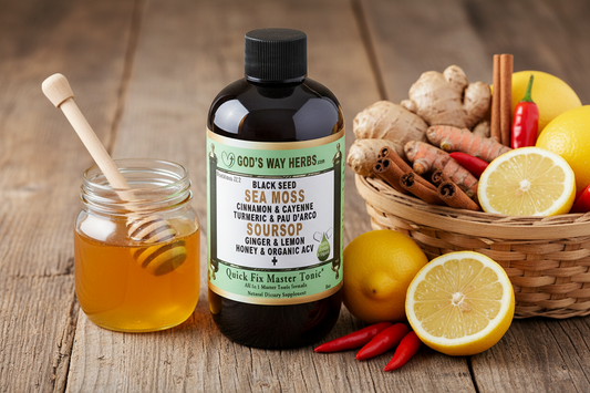 Quick Fix Herbal Master Tonic (Immune Support) Dr. Sebi inspired God's Way Herbs