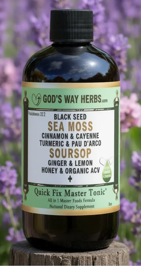 Herbal Master Tonic Supplement for Immunity & Full Body Support | Quick Fix God's Way Herbs