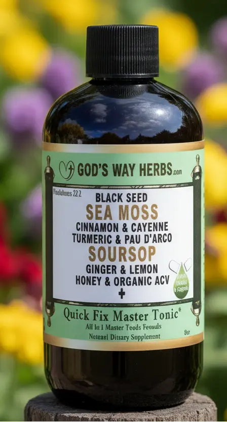Herbal Master Tonic Supplement for Immunity & Full Body Support | Quick Fix God's Way Herbs