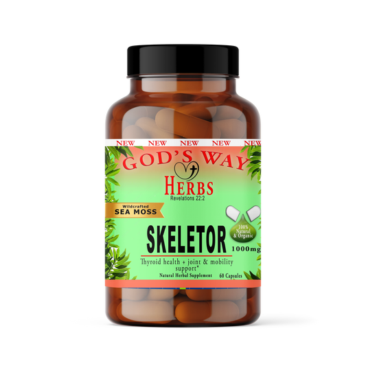 Skeletor (Joint Support)  60ct by God's Way Herbs , natural sea moss, bladderwrack, kelp, hyssop, joint, mobility, immunity, minerals