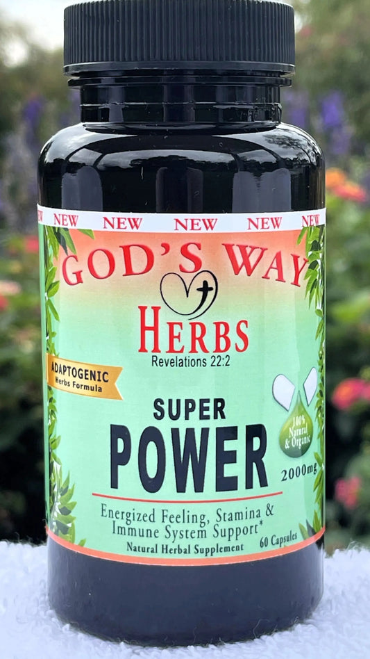 Suerpowers 60ct adaptogenic herbal supplement formula support or energized feeling, boosting immunity and better mood support., with ashwagandha, astragalus echinacea, black walnut, panax ginseng, maca, rhodiola, shizandra berries, and more!