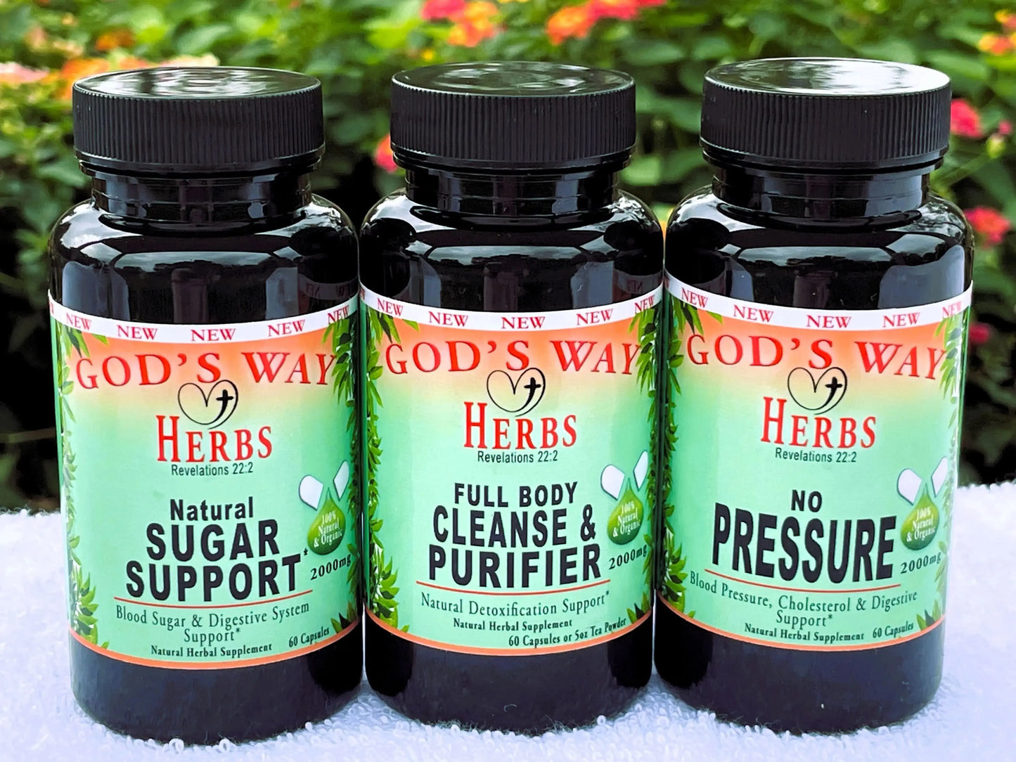 Dr. Sebi Wellness Package #1 (Heart Heath & Natural Detox Support) God's Way Herbs