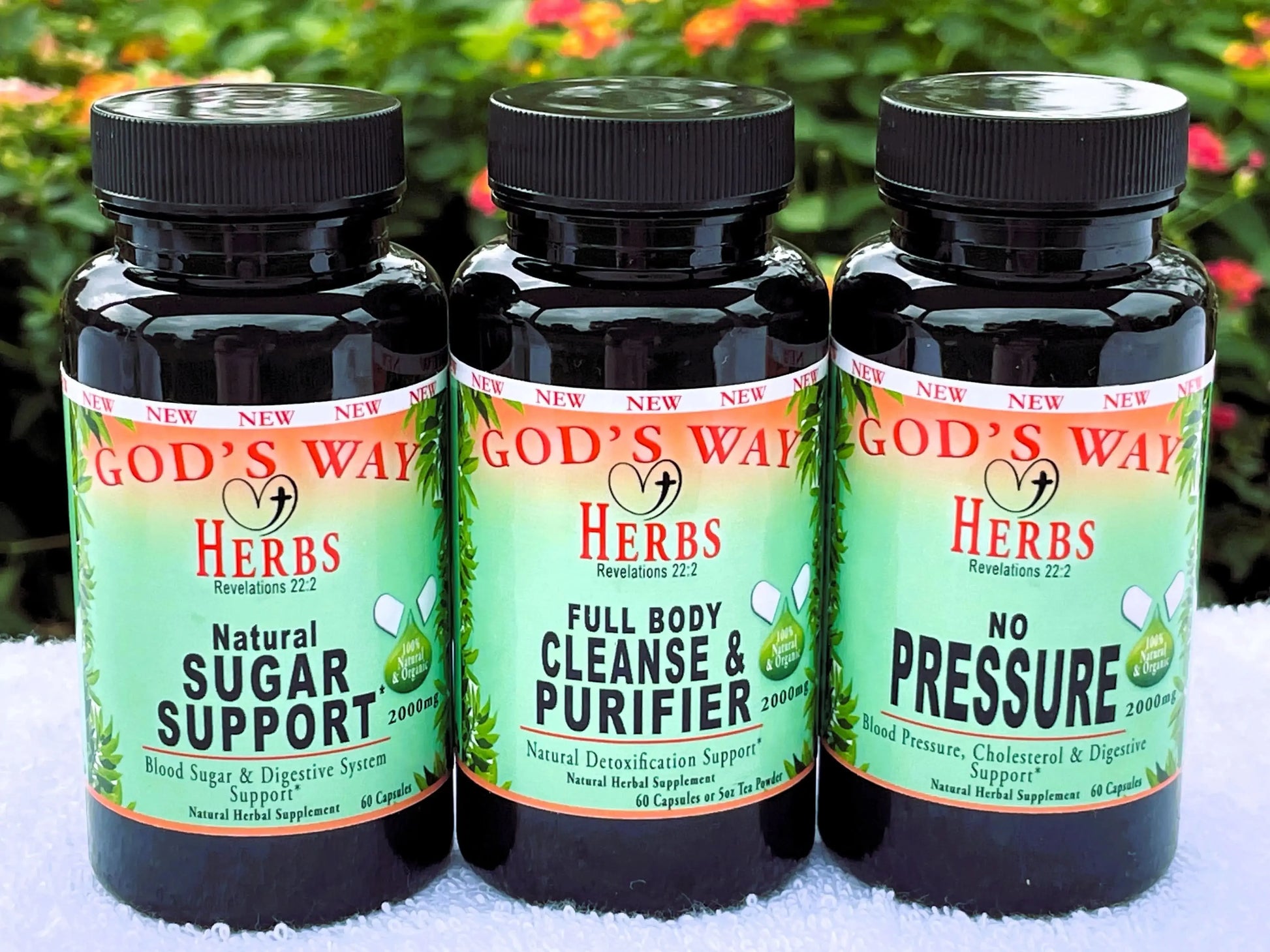 Dr. Sebi Wellness Package #1 (Heart Heath & Natural Detox Support) God's Way Herbs