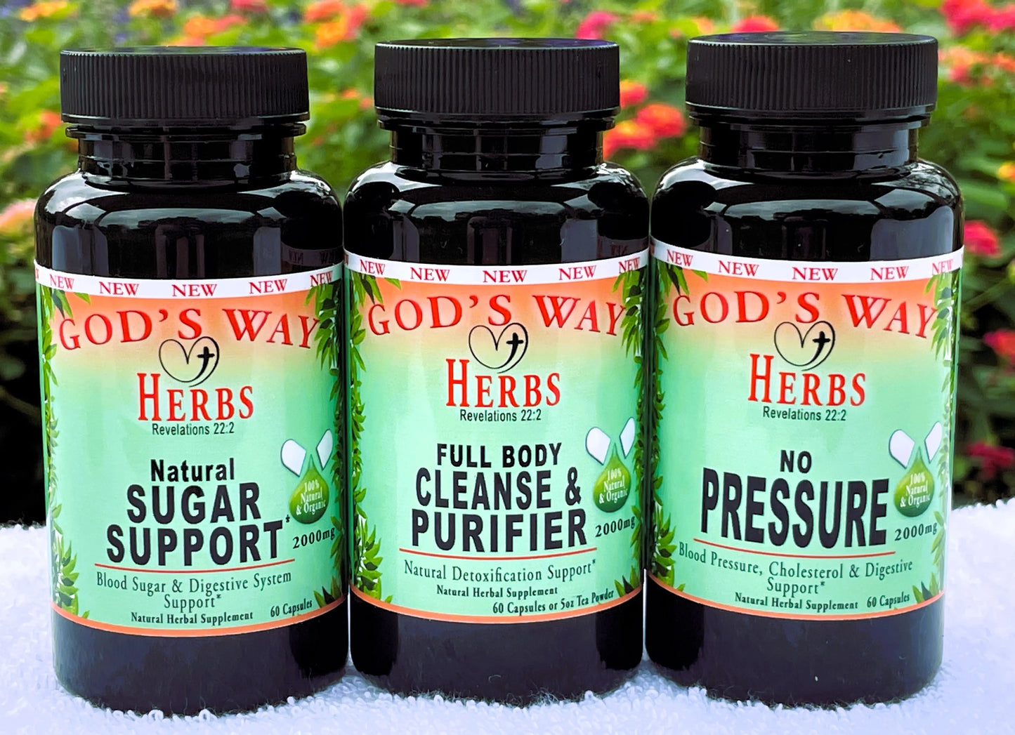 Wellness Package #5 (Heart & Sugar Support) God's Way Herbs