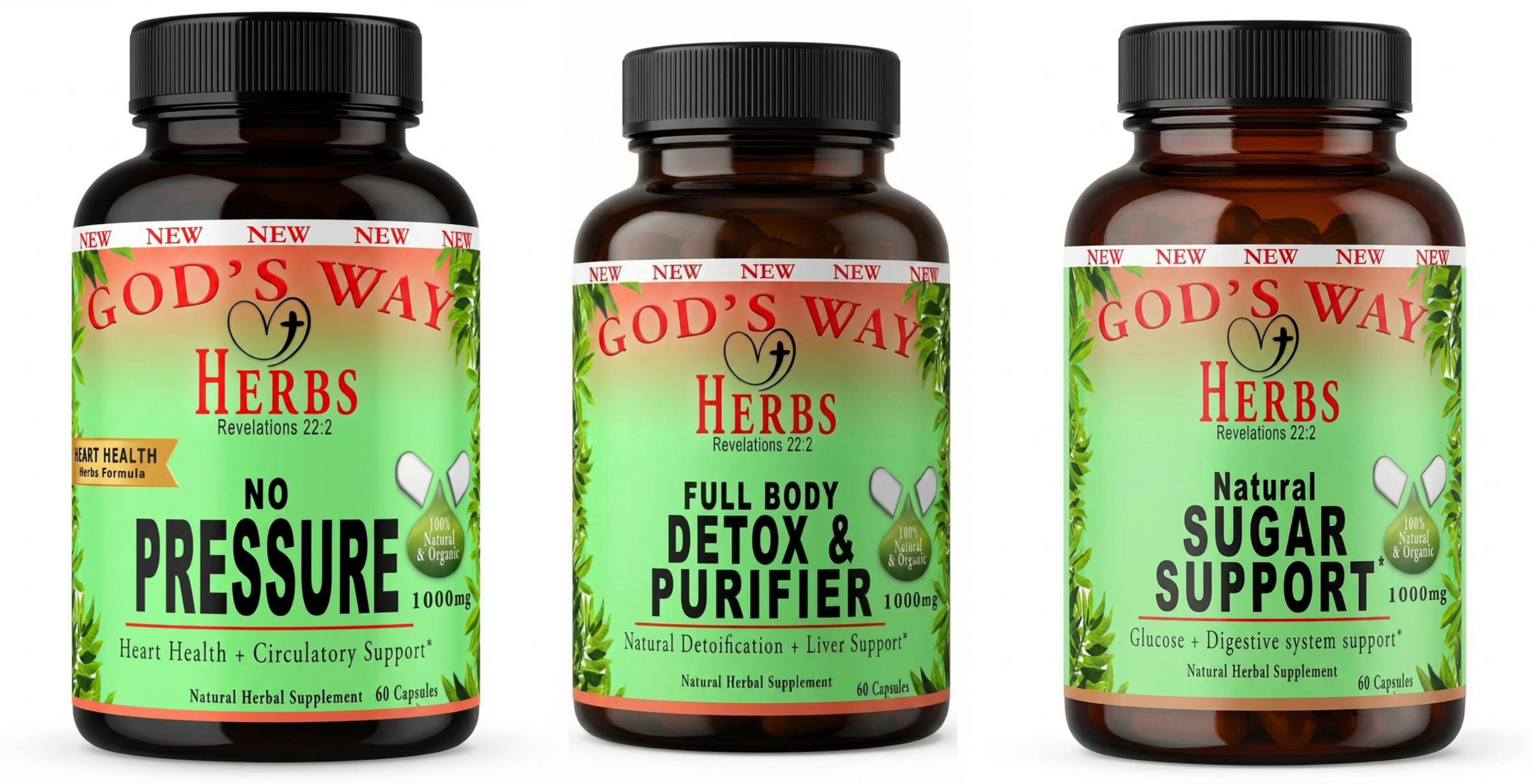 Heart Health Herbal Supplement Support Package