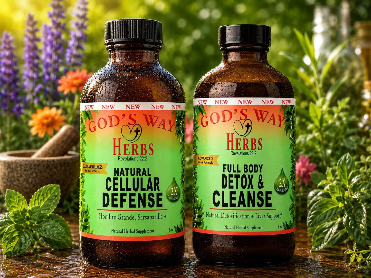 Wellness Package #2 (Cellular Wellness Support Bundle) God's Way Herbs