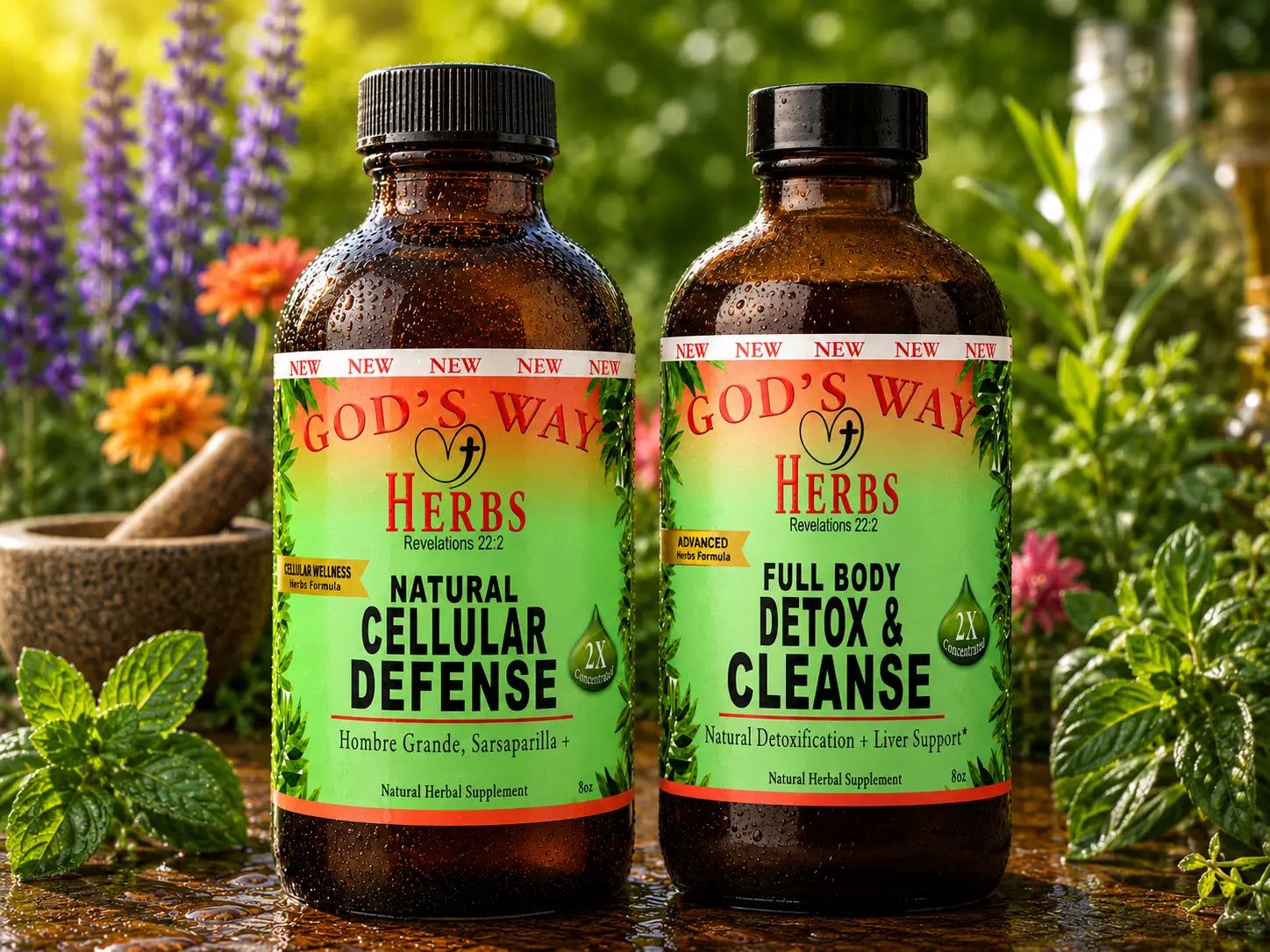 Wellness Package #2 (Cellular Wellness Support Bundle) God's Way Herbs
