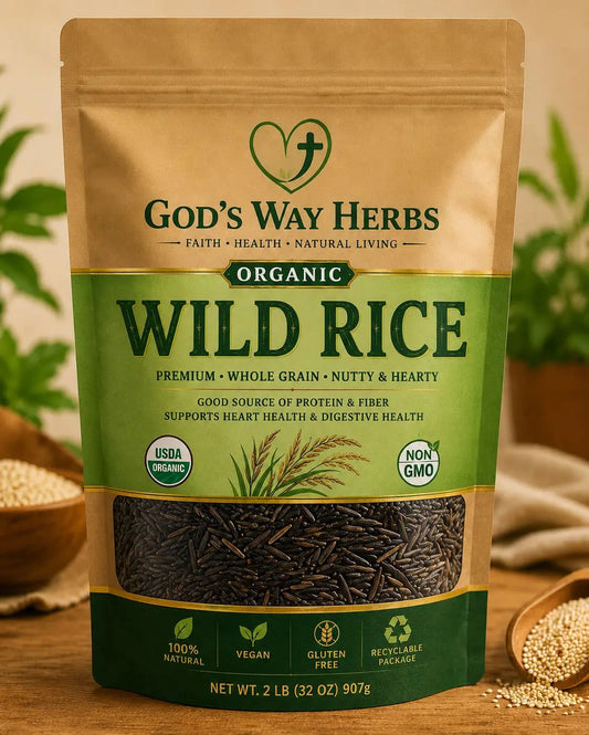 Organic Wild Rice God's Way Herbs
