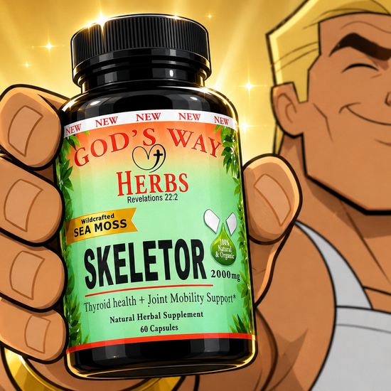 Skeletor joint and mobility Herbal Supplement formula by God's Way Herbs 