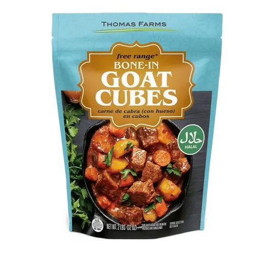 Goat Cubes (Bone-in) 2lbs God's Way Herbs