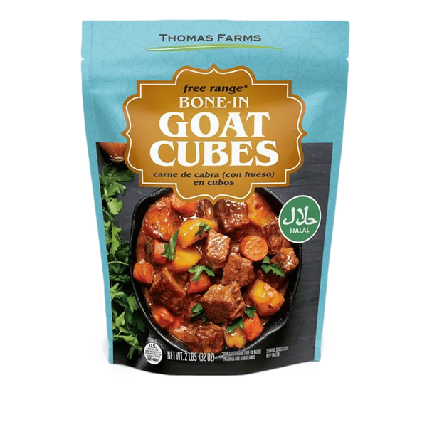 Goat Cubes (Bone-in) 2lbs